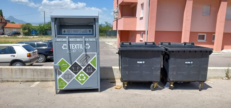 Postavljeni reciklažni kontejneri za tekstil na urbanom području grada Ljubuškog 1.6.2022.